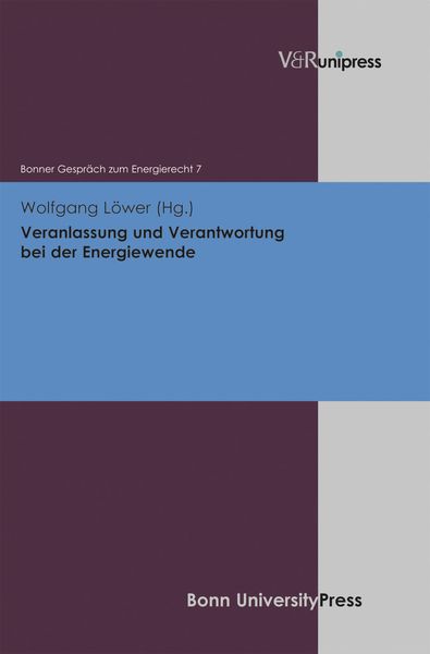 Produktbild: Veranlassung und Verantwortung bei der Energiewende