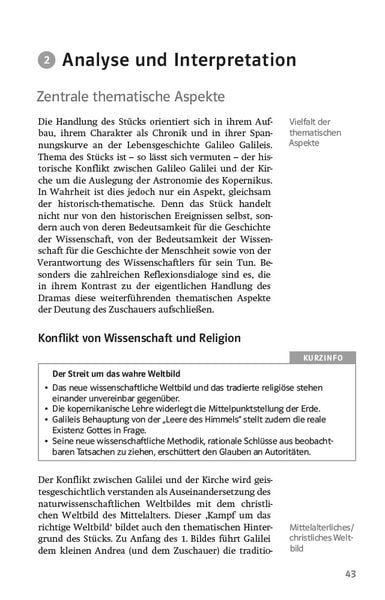Produktbild: Lekt&uuml;rehilfen Bertolt Brecht, 'Das Leben des Galilei'