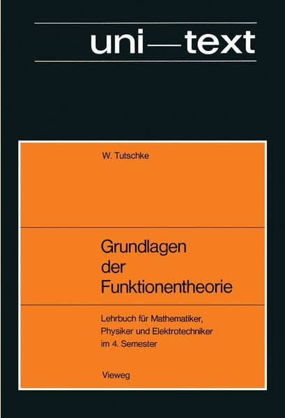 Produktbild: Grundlagen der Funktionentheorie