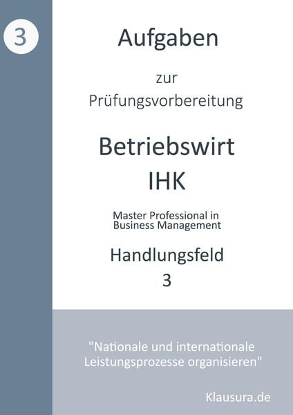 Produktbild: Aufgaben zur Pr&uuml;fungsvorbereitung gepr&uuml;fte Betriebswirte IHK