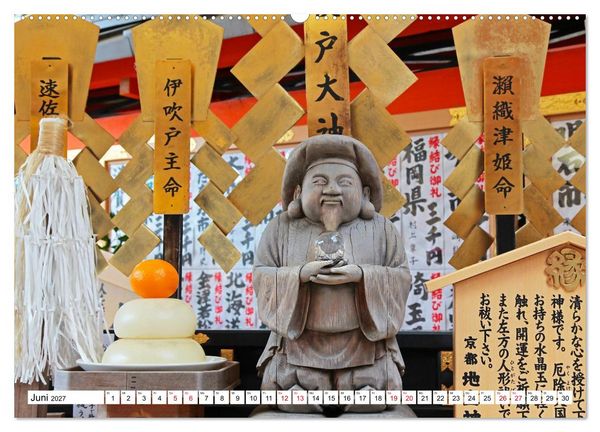 Produktbild: Japan Gl&uuml;cksbringer (hochwertiger Premium Wandkalender 2027 DIN A2 quer), Kunstdruck in Hochglanz