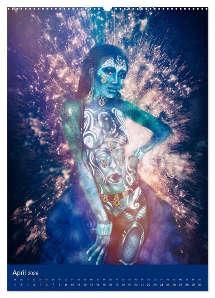 Produktbild: Bodypainting Adventures (Wandkalender 2026 DIN A2 hoch), CALVENDO Monatskalender