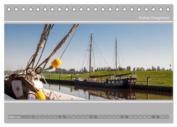 Produktbild: Greetsiel-Panorama (Tischkalender 2026 DIN A5 quer), CALVENDO Monatskalender