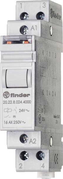 Produktbild: Stromsto&szlig;-Schalter Hutschiene Finder 20.22.8.120.4000 2 Schlie&szlig;er 120 V/AC 1 St.