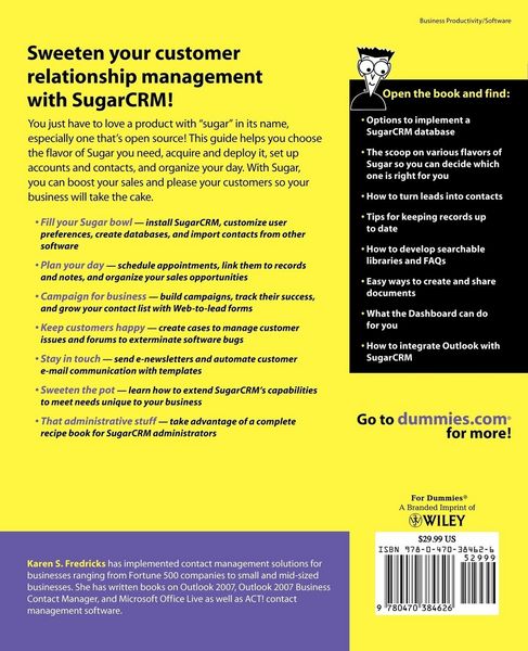 Produktbild: SugarCRM For Dummies