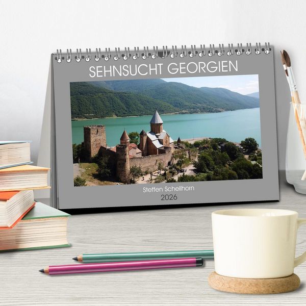 Produktbild: Sehnsucht Georgien (Tischkalender 2026 DIN A5 quer), CALVENDO Monatskalender