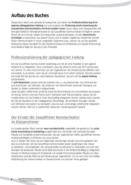 Produktbild: Gewaltfreie Kommunikation in F&ouml;rderschule und Inklusion