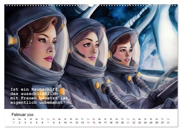 Produktbild: Lustige und paradoxe Fragen (Wandkalender 2026 DIN A2 quer), CALVENDO Monatskalender