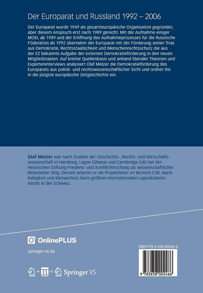 Produktbild: Der Europarat und Russland 1992 &ndash; 2006