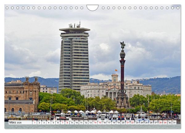 Produktbild: BARCELONA, Traumziel am Mittelmeer (Wandkalender 2026 DIN A4 quer), CALVENDO Monatskalender