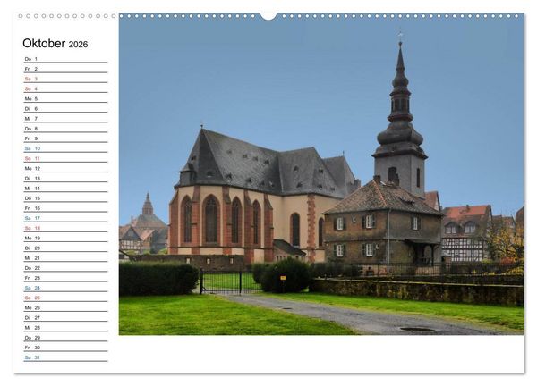 Produktbild: Herrliches Hessen - B&uuml;dingen (hochwertiger Premium Wandkalender 2026 DIN A2 quer), Kunstdruck in Hochglanz