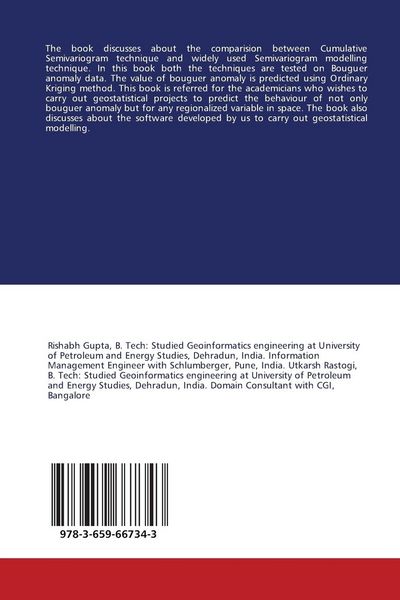 Produktbild: Geostatistical Modelling of Bouguer Anomaly