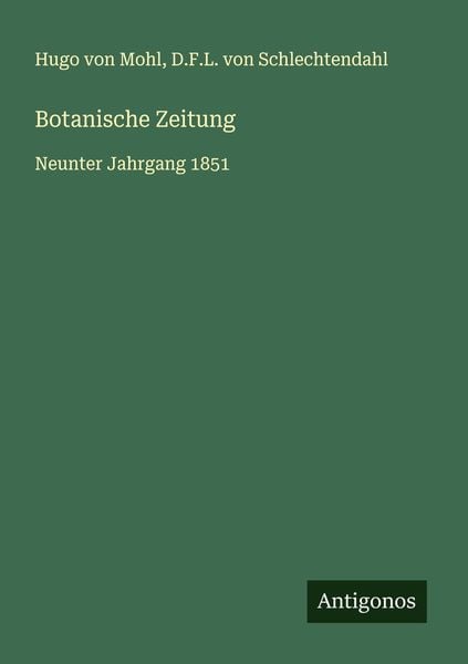 Produktbild: Botanische Zeitung