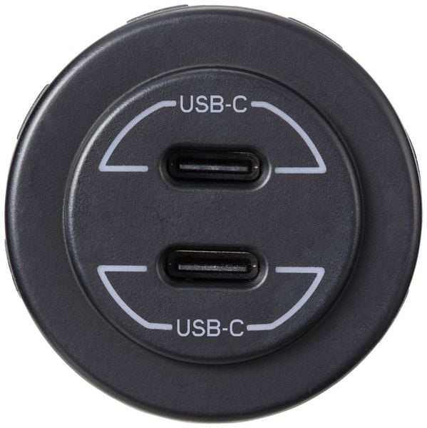 Produktbild: VOLTCRAFT USB-C&reg;-Doppelsteckdose 9V-30V-60W Belastbarkeit Strom max.=3A 12 - 24 V/DC