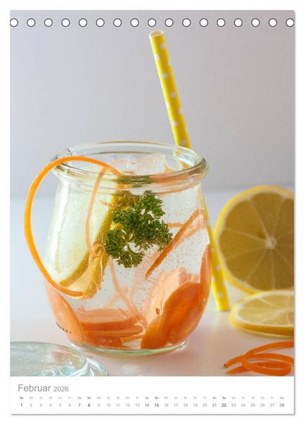 Produktbild: Erfrischendes Vitaminwasser (Tischkalender 2026 DIN A5 hoch), CALVENDO Monatskalender