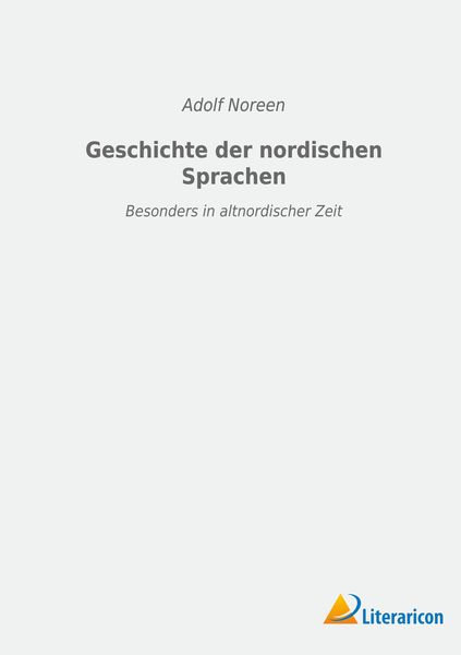 Produktbild: Geschichte der nordischen Sprachen