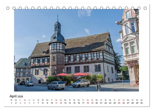 Produktbild: Faszination Fachwerk - an Weser und Ilme (Tischkalender 2026 DIN A5 quer), CALVENDO Monatskalender