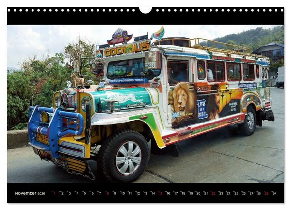 Produktbild: Jeepneys (Wandkalender 2026 DIN A3 quer), CALVENDO Monatskalender