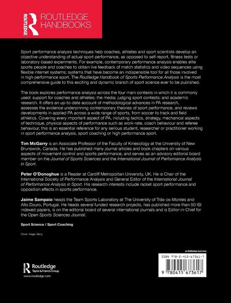 Produktbild: Routledge Handbook of Sports Performance Analysis