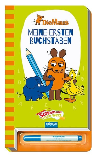 Trötsch Die Maus Schreib und wisch weg Buchstaben