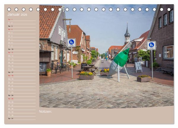 Produktbild: Hooksiel im Friesland (Tischkalender 2026 DIN A5 quer), CALVENDO Monatskalender