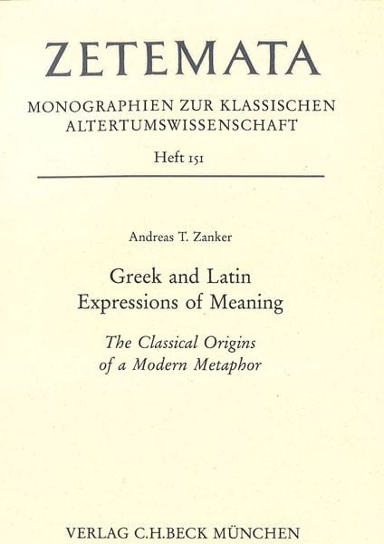Produktbild: Greek and Latin Expressions of Meaning