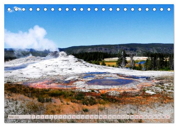Produktbild: Der Yellowstone Nationalpark (Tischkalender 2026 DIN A5 quer), CALVENDO Monatskalender