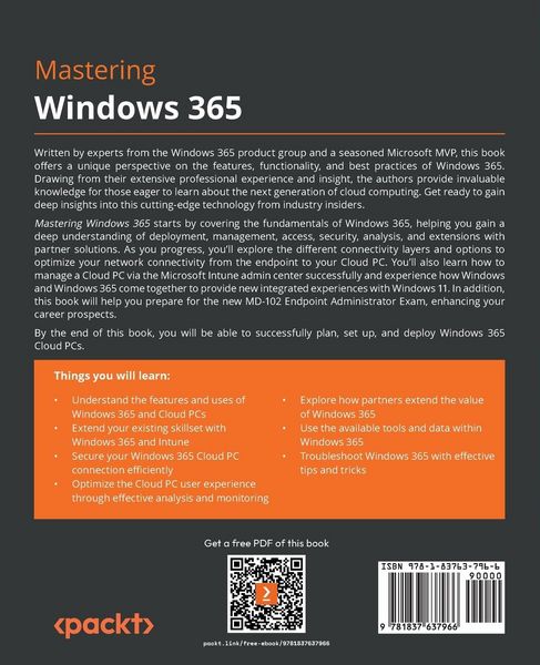 Produktbild: Mastering Windows 365