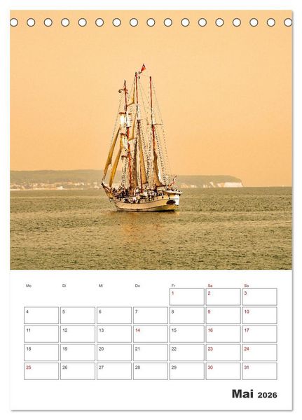 Produktbild: R&uuml;gen - Terminplaner (Tischkalender 2026 DIN A5 hoch), CALVENDO Monatskalender