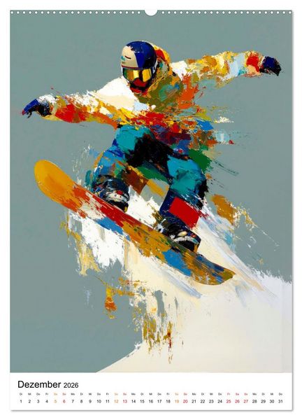Produktbild: Sport in Farben (hochwertiger Premium Wandkalender 2026 DIN A2 hoch), Kunstdruck in Hochglanz
