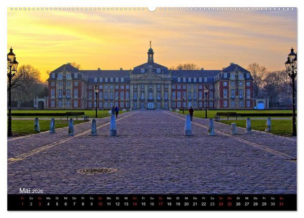 Produktbild: M&uuml;nster - Geschichten aus verschiedenen Jahrhunderten (hochwertiger Premium Wandkalender 2026 DIN A2 quer), Kunstdruck in Hochglanz