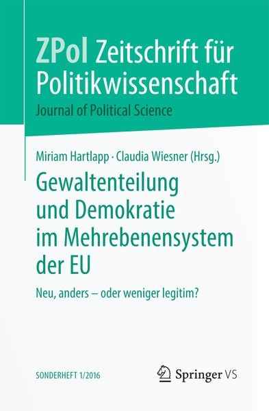 Produktbild: Gewaltenteilung und Demokratie im Mehrebenensystem der EU