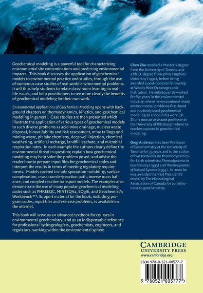 Produktbild: Environmental Applications of Geochemical Modeling