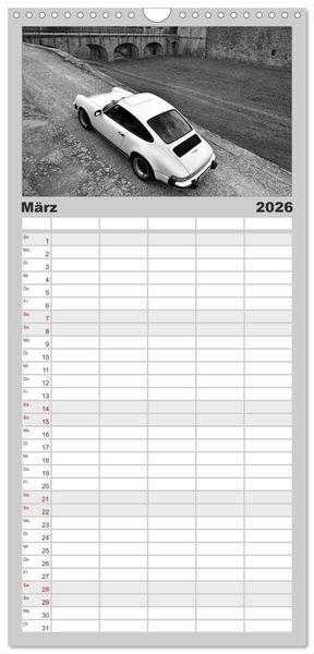 Produktbild: Familienplaner 2026 - Porsche 911 SC mit 5 Spalten (Wandkalender, 21 x 45 cm) CALVENDO