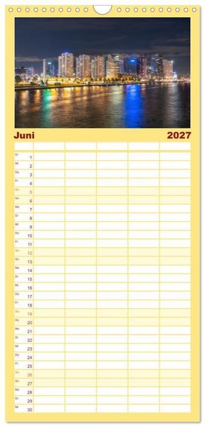 Produktbild: Familienplaner 2027 - Rotterdam - Die heimliche Hauptstadt der Niederlande mit 5 Spalten (Wandkalender, 21 x 45 cm) CALVENDO