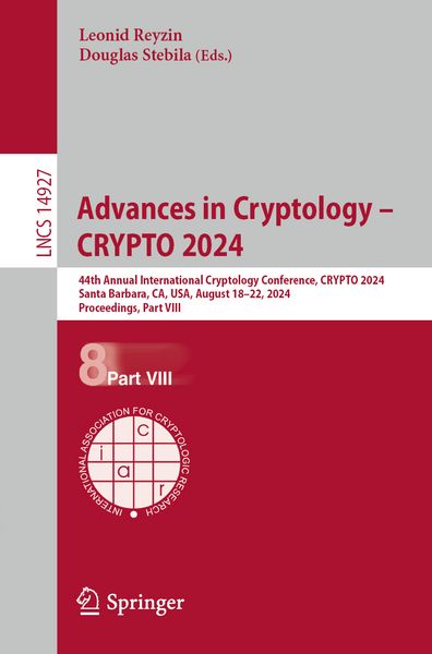 Produktbild: Advances in Cryptology &ndash; CRYPTO 2024