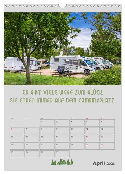 Produktbild: Caravaning - Camping auf vier R&auml;dern (Wandkalender 2026 DIN A3 hoch), CALVENDO Monatskalender