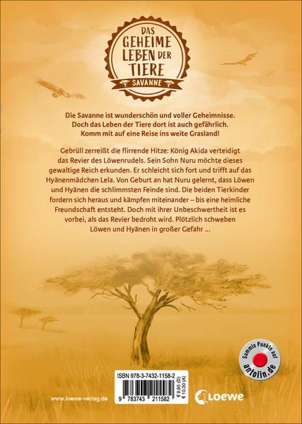 Produktbild: Das geheime Leben der Tiere (Savanne, Band 1) - Nuru und Lela - Das Wunder der Wildnis