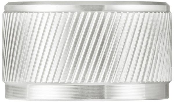 Produktbild: TRU COMPONENTS TC-11613820 Drehknopf mit Knopfmarkierung Silber (&Oslash; x H) 30 mm x 17 mm Aluminium 1 St.