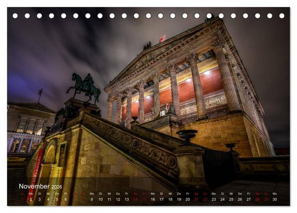 Produktbild: Deutschland Impressionen bei Nacht (Tischkalender 2026 DIN A5 quer), CALVENDO Monatskalender