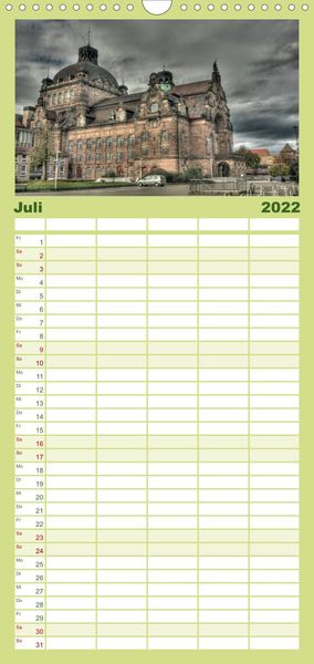 Produktbild: Familienplaner Meine Stadt N&uuml;rnberg (Wandkalender 2022 , 21 cm x 45 cm, hoch)