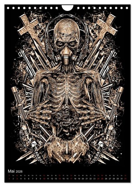 Produktbild: BLOODBOY/WAR ILLUSTRATION (Wandkalender 2026 DIN A4 hoch), CALVENDO Monatskalender