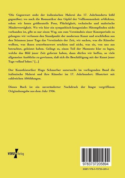 Produktbild: Betrachtungen &uuml;ber die italienische Malerei im 17. Jahrhundert