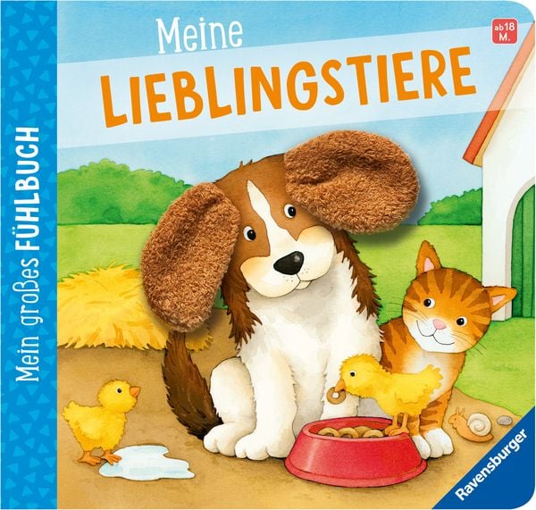 Mein großes Fühlbuch: Meine Lieblingstiere, Gebundene Ausgabe von Sandra Grimm, Ravensburger Verlag GmbH, 9783473420230