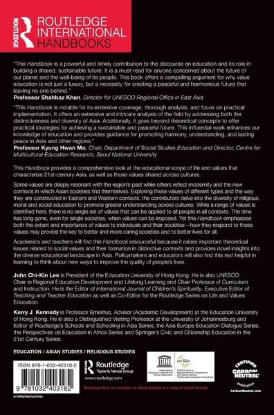 Produktbild: The Routledge International Handbook of Life and Values Education in Asia