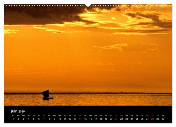 Produktbild: Madagascar L'&icirc;le aux merveilles (Calendrier mural 2026 DIN A2 vertical) calendrier de bureau