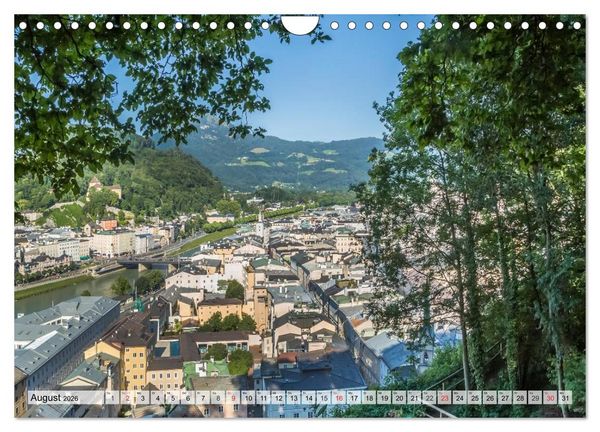 Produktbild: SALZBURG Blicke auf die Mozartstadt (Wandkalender 2026 DIN A4 quer), CALVENDO Monatskalender