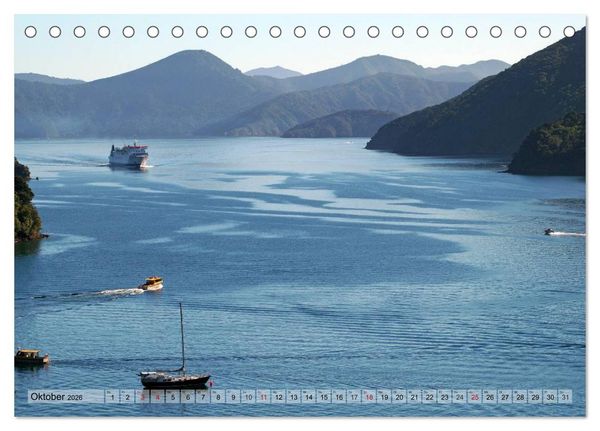 Produktbild: Kia ora, Aotearoa - Wunderbares Neuseeland (Tischkalender 2026 DIN A5 quer), CALVENDO Monatskalender
