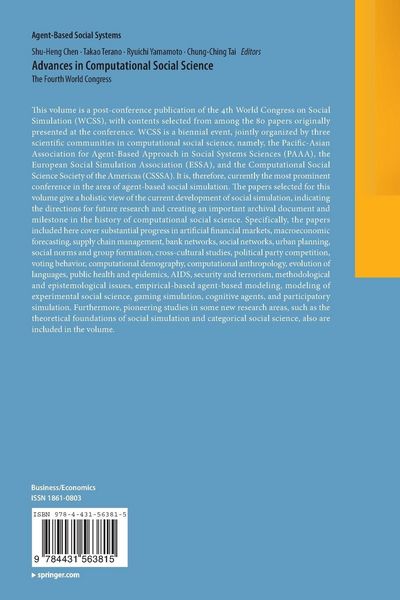 Produktbild: Advances in Computational Social Science