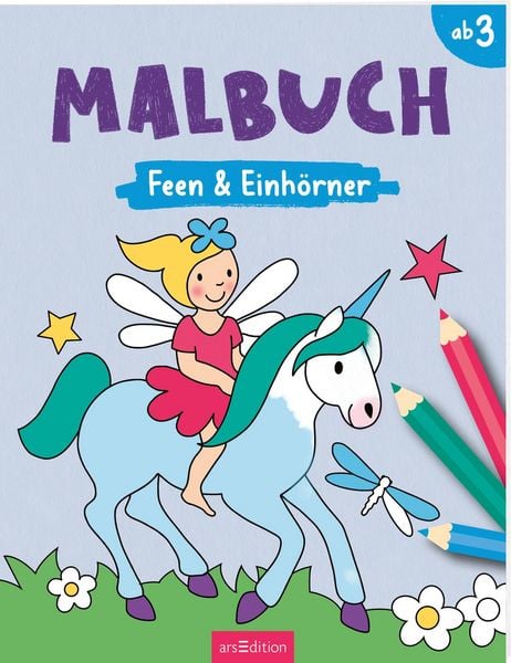 Produktbild: Malbuch Feen & Einh&ouml;rner